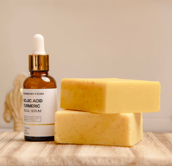 Kojic & Turmeric Glow Set – Fades Spots, Brightens, Clears Acne, Evens Tone